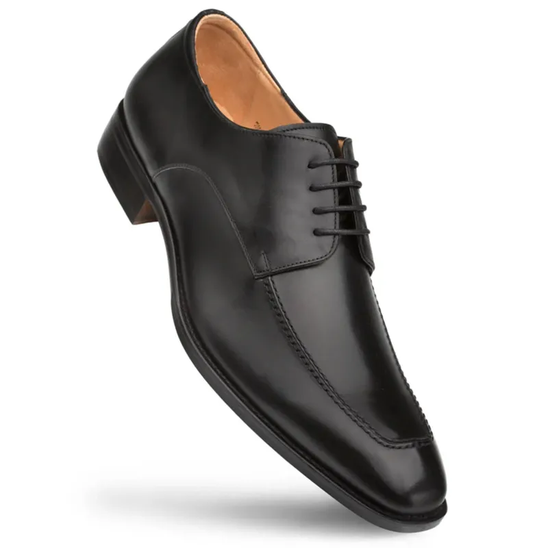 Mezlan Coventry Black Calfskin Oxford for Men – Timeless Apron Toe Design, Spanish Craftsmanship sold by Alberto Nardoni