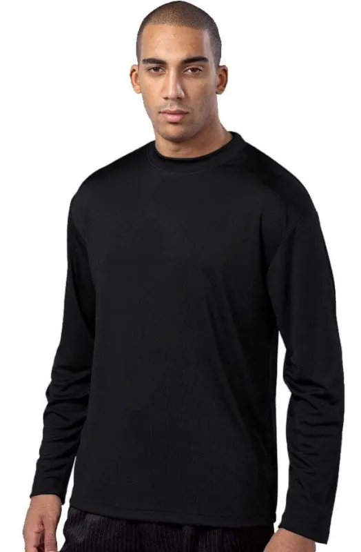 Mens Knitted Rayon Silky Smooth Feel Sweater Long Sleeve Black sold by Alberto Nardoni