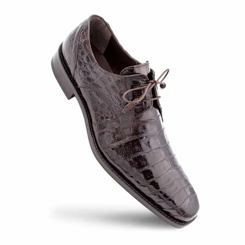 Mezlan Anderson Men’s Brown Lace-Up Dress Shoe – Genuine Crocodile Leather sold by Alberto Nardoni
