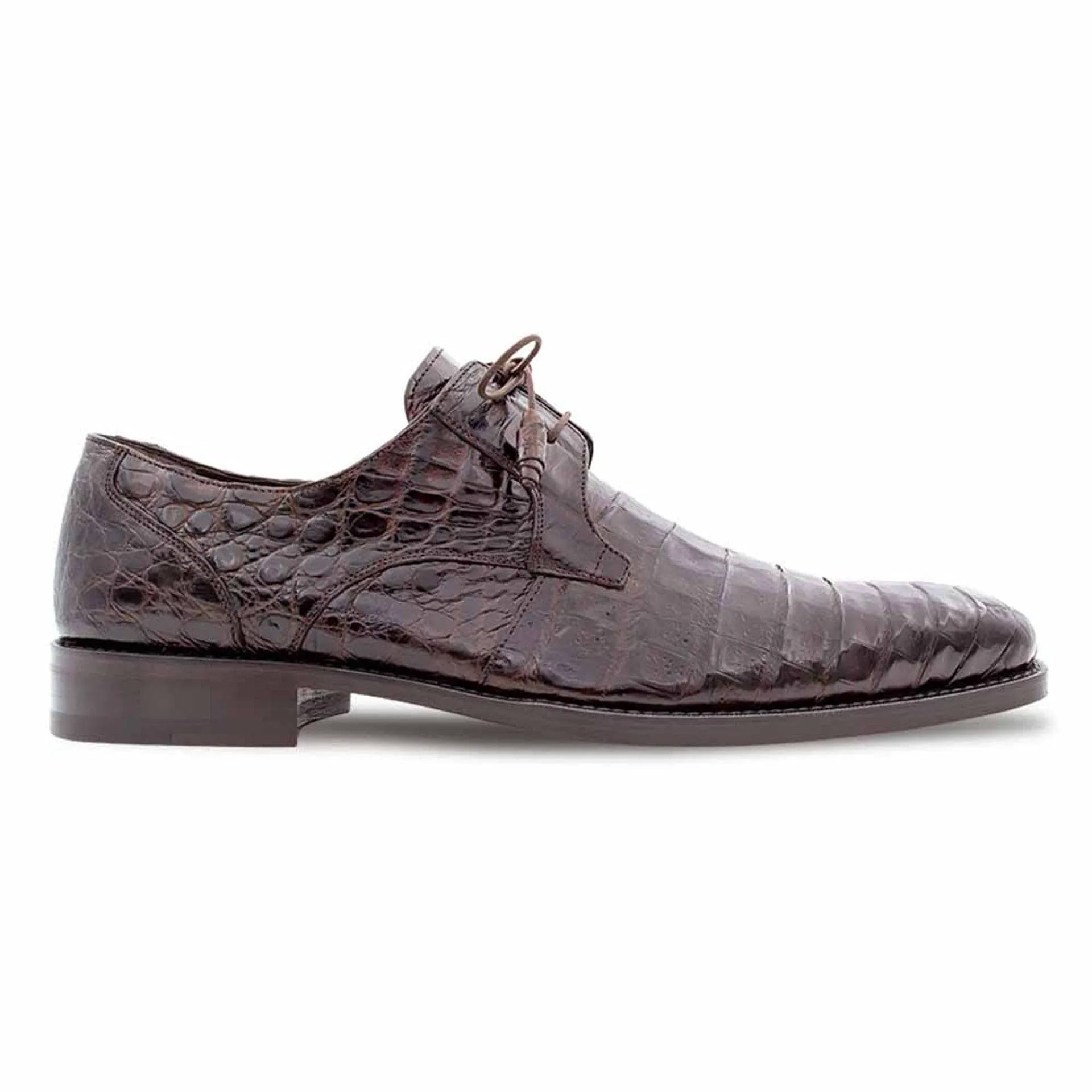 Mezlan Anderson Men’s Brown Lace-Up Dress Shoe – Genuine Crocodile Leather sold by Alberto Nardoni product image thumbnail 4
