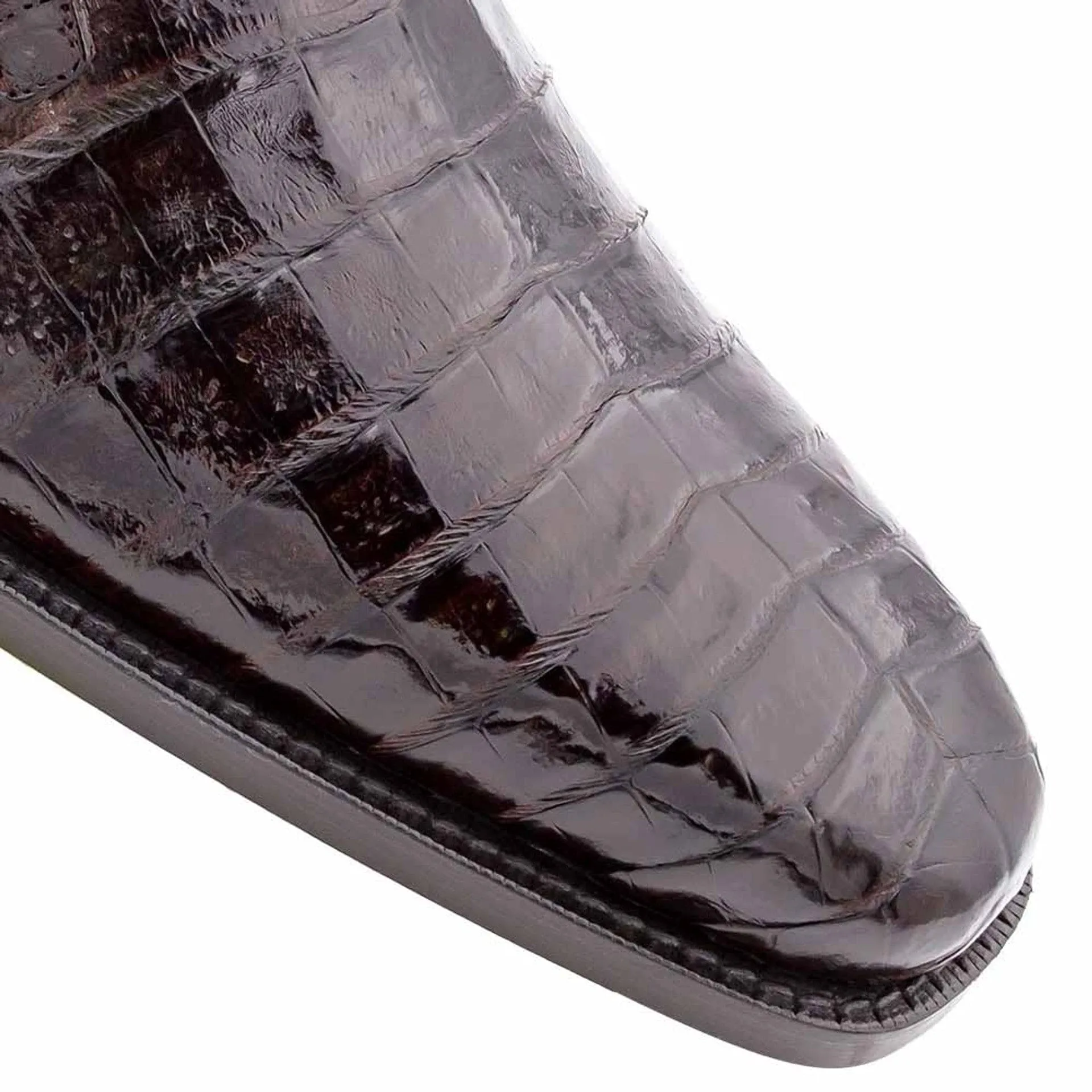 Mezlan Anderson Men’s Brown Lace-Up Dress Shoe – Genuine Crocodile Leather sold by Alberto Nardoni product image thumbnail 3