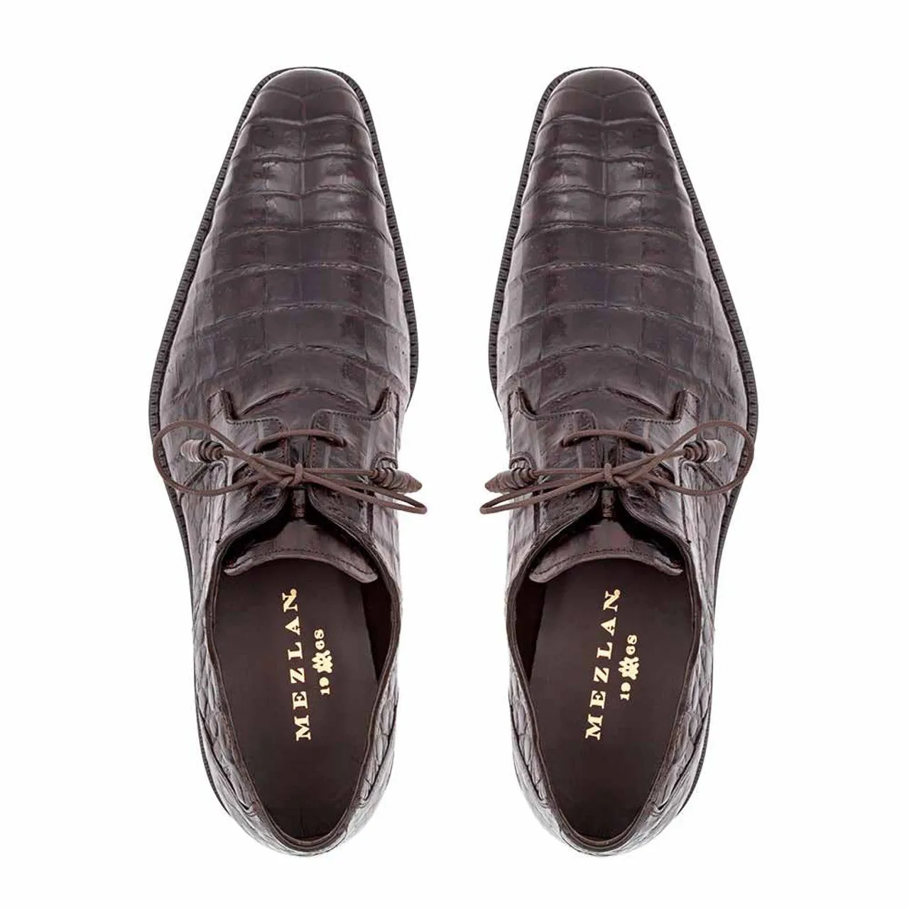 Mezlan Anderson Men’s Brown Lace-Up Dress Shoe – Genuine Crocodile Leather sold by Alberto Nardoni product image thumbnail 5