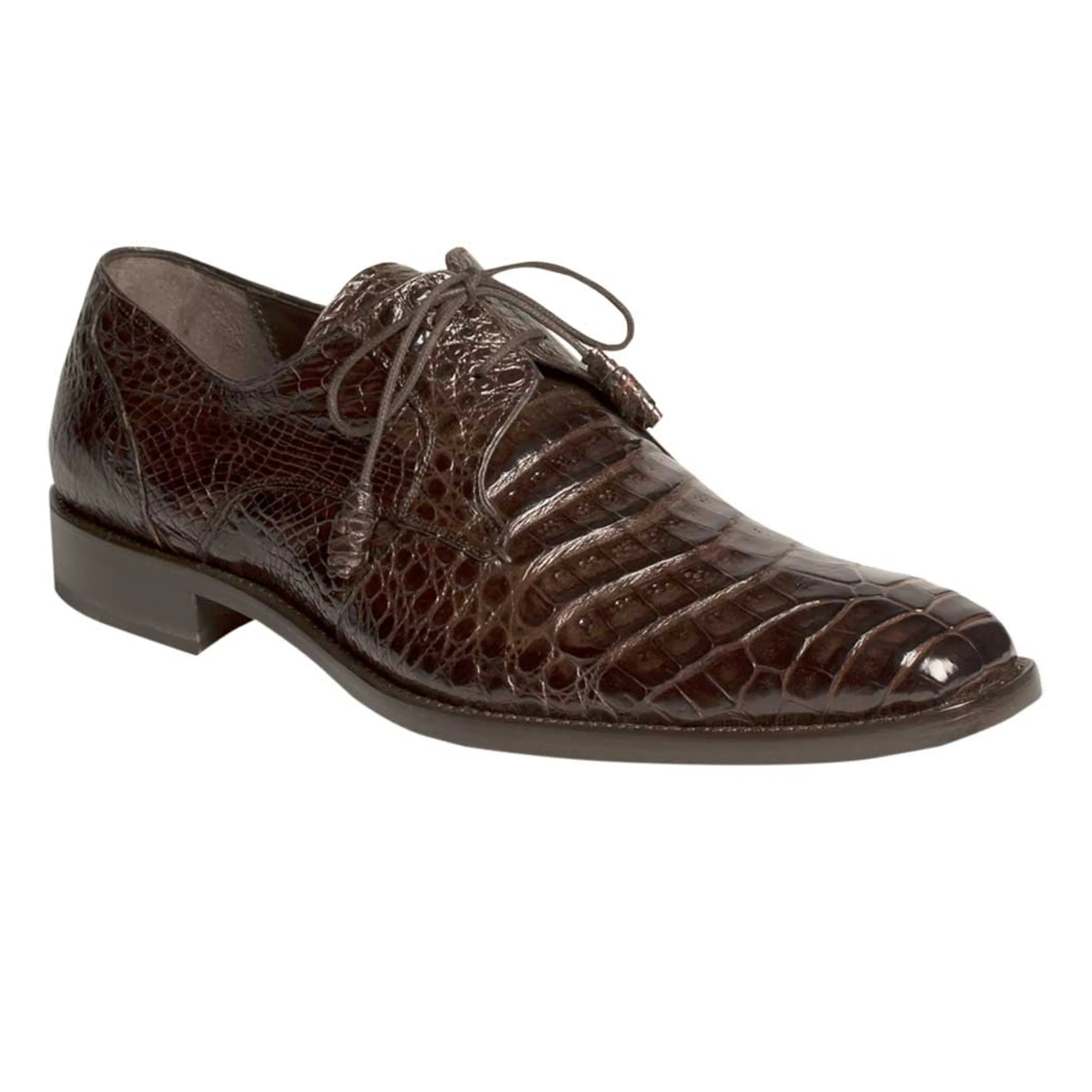 Men’s Mezlan Anderson Caiman Crocodile Dress Shoe – Burgundy sold by Alberto Nardoni product image thumbnail 4