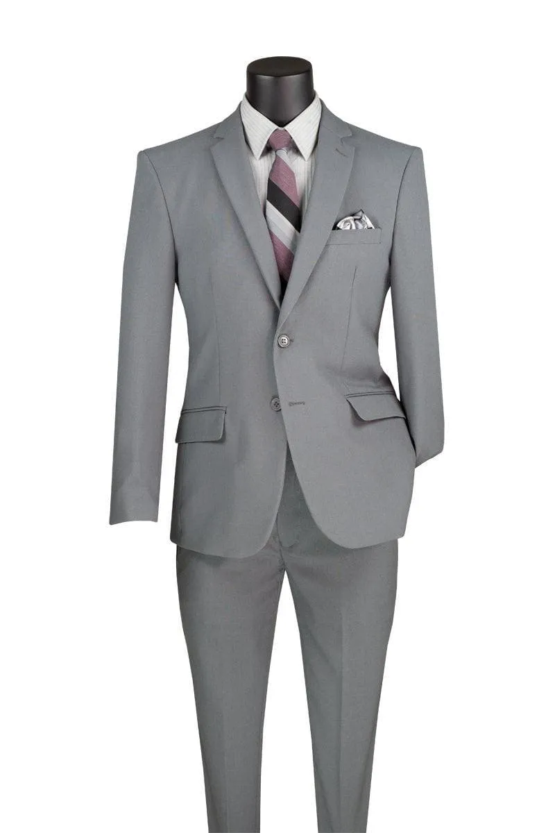 Slim Fit Suit 2 Piece Color Grey sold by Alberto Nardoni