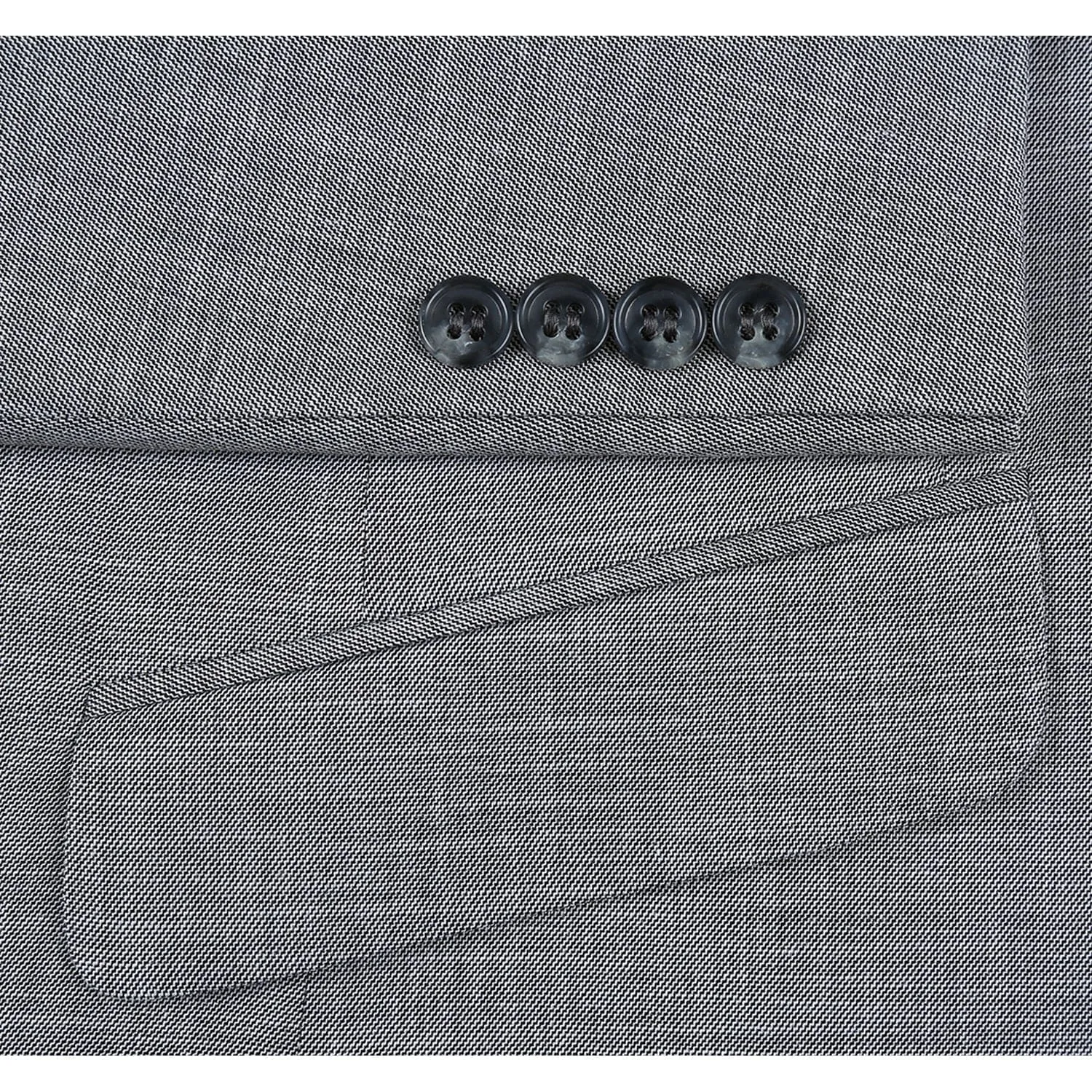 293-17 Men's Slim Fit Notch Lapels Gray Solid Suits sold by Alberto Nardoni product image thumbnail 4