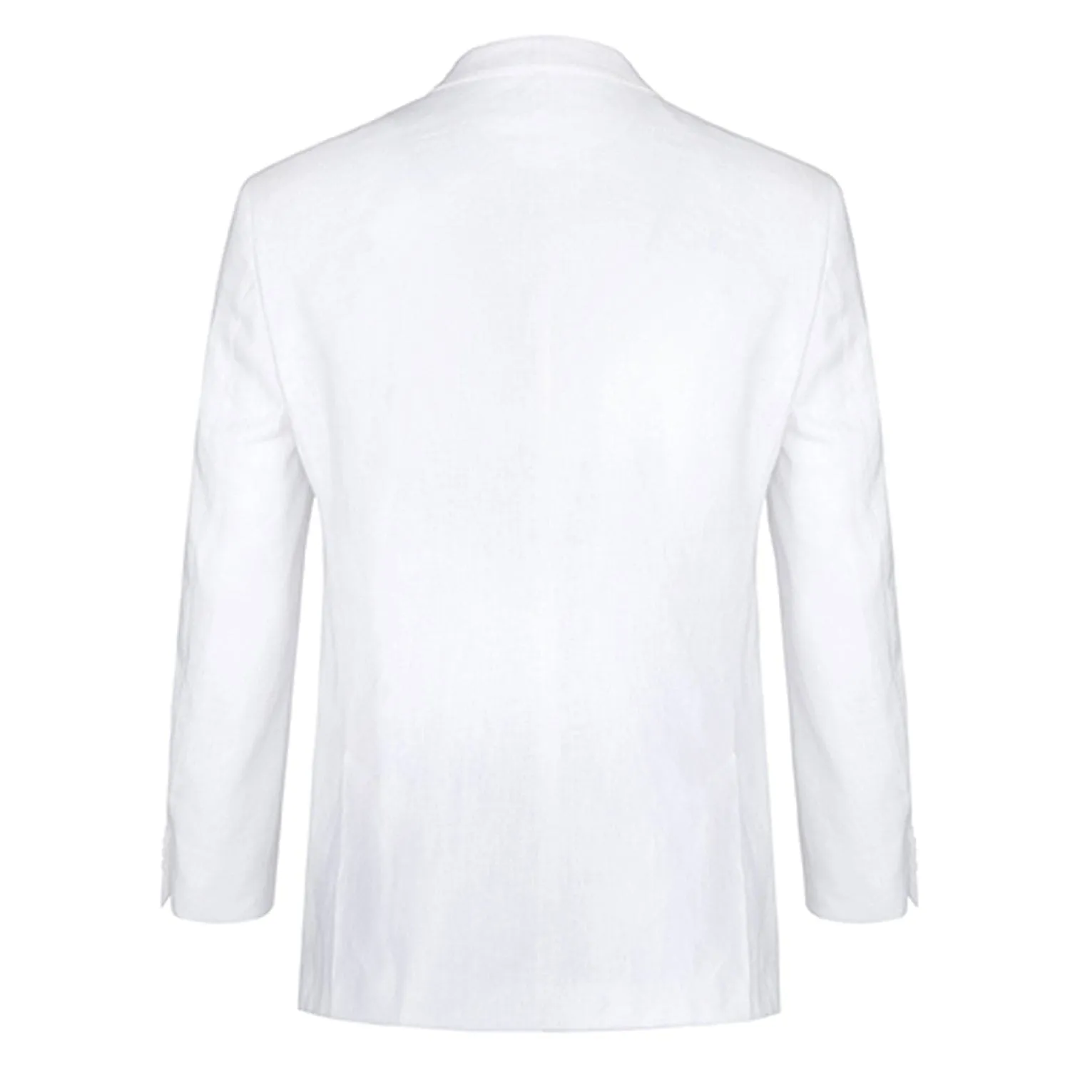 601-20 Men's Notch Lapels White Solid Linen Suits sold by Alberto Nardoni product image thumbnail 3