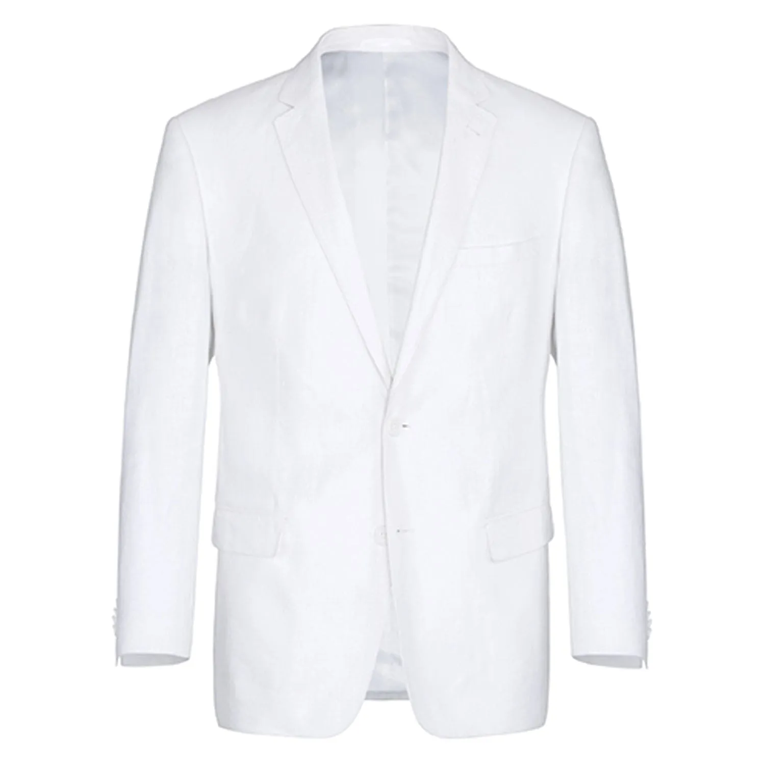 601-20 Men's Notch Lapels White Solid Linen Suits sold by Alberto Nardoni product image thumbnail 2