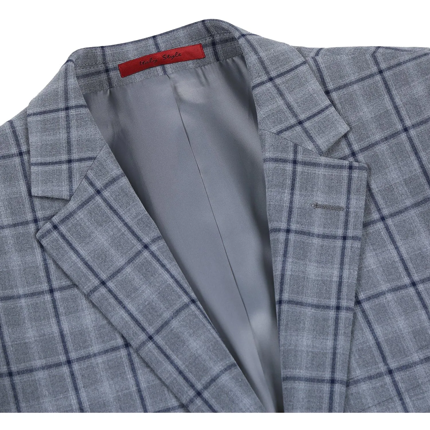 293-20 Men's Slim Fit Stretch Checked Suits sold by Alberto Nardoni product image thumbnail 4