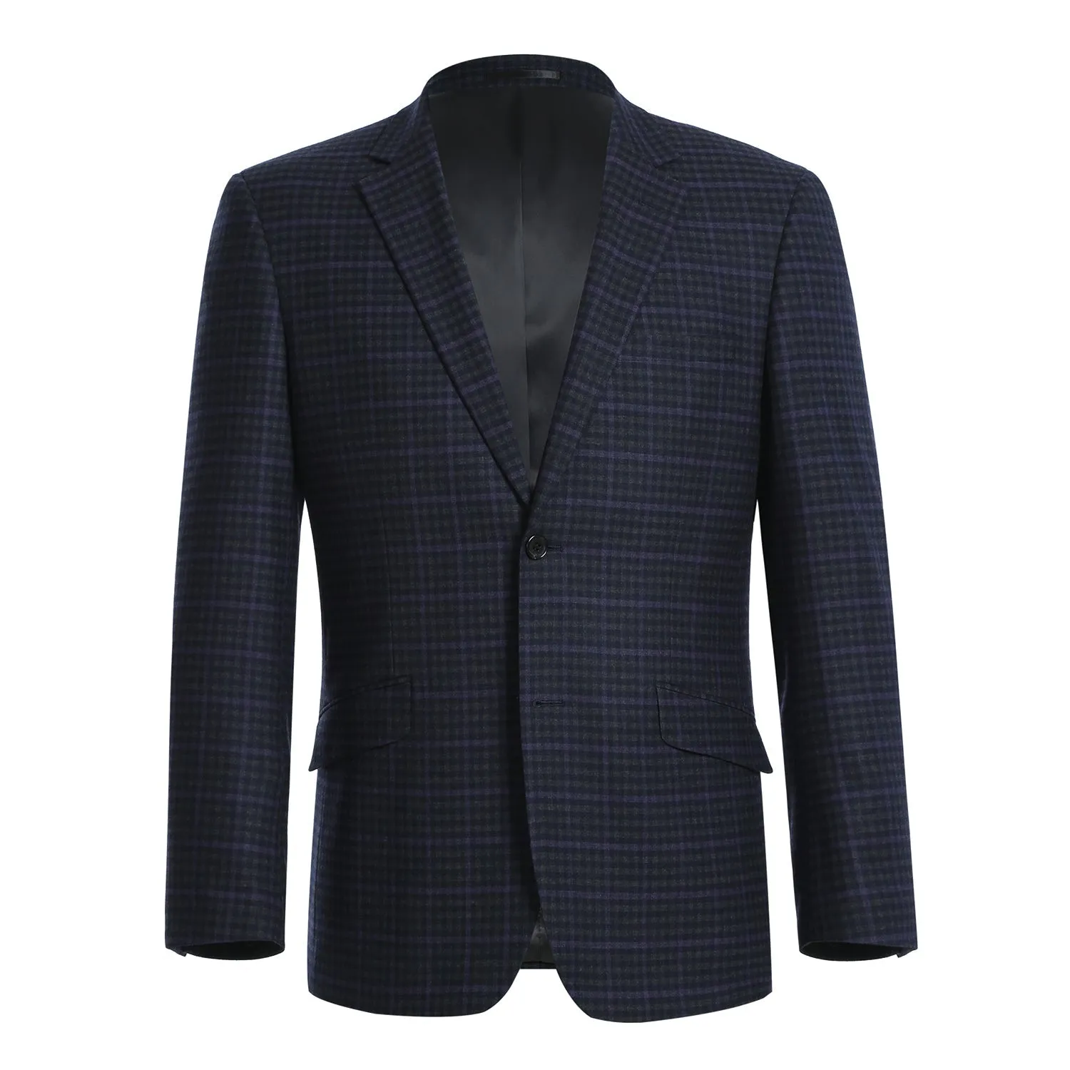 562-6 Men's Slim Fit Wool Stretch Checked Suits sold by Alberto Nardoni product image thumbnail 2