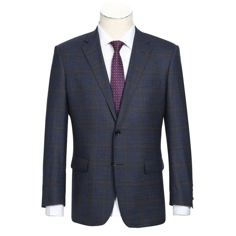 562-7 Men's 3-Piece Wool Stretch Checked Suits sold by Alberto Nardoni