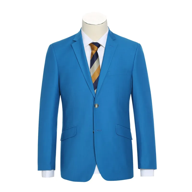 201-55 Men's 2-Piece Slim Fit Single Breasted Notch Lapel Suit sold by Alberto Nardoni