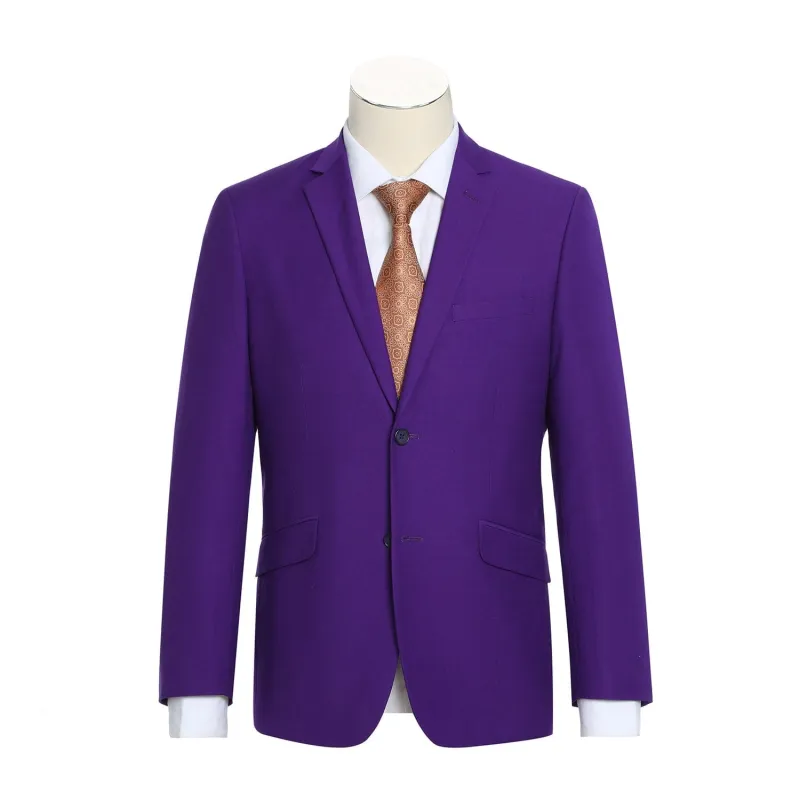 201-68 Men's 2-Piece Slim Fit Single Breasted Notch Lapel Suit sold by Alberto Nardoni