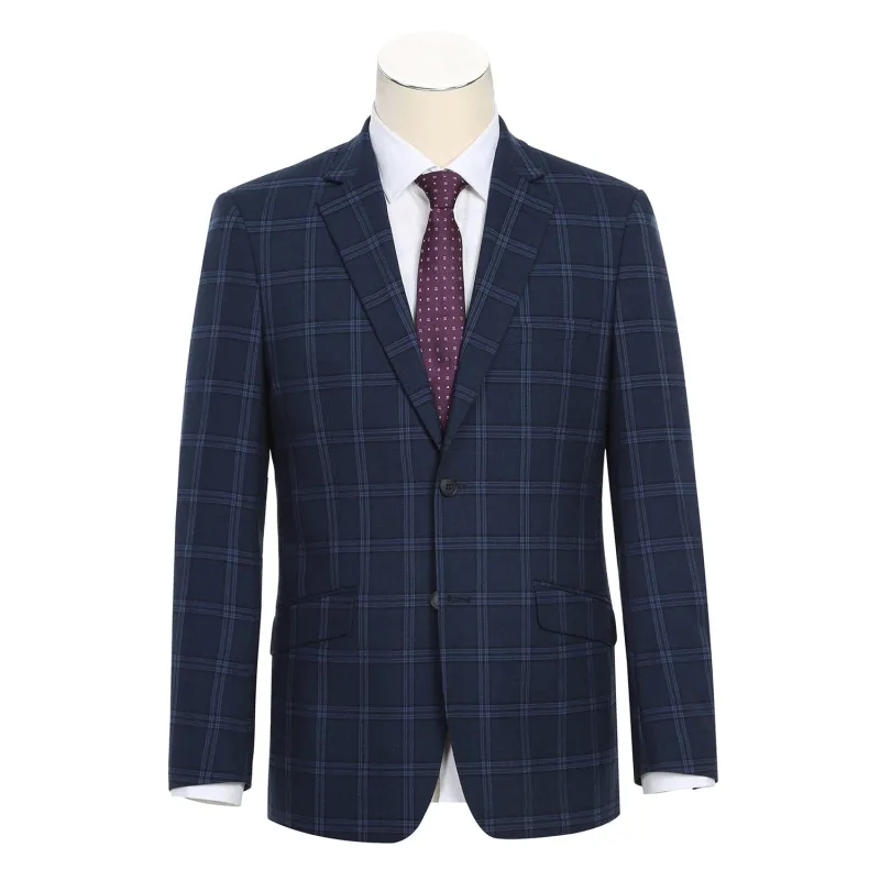293-22 Men's Slim Fit Checked Suits sold by Alberto Nardoni