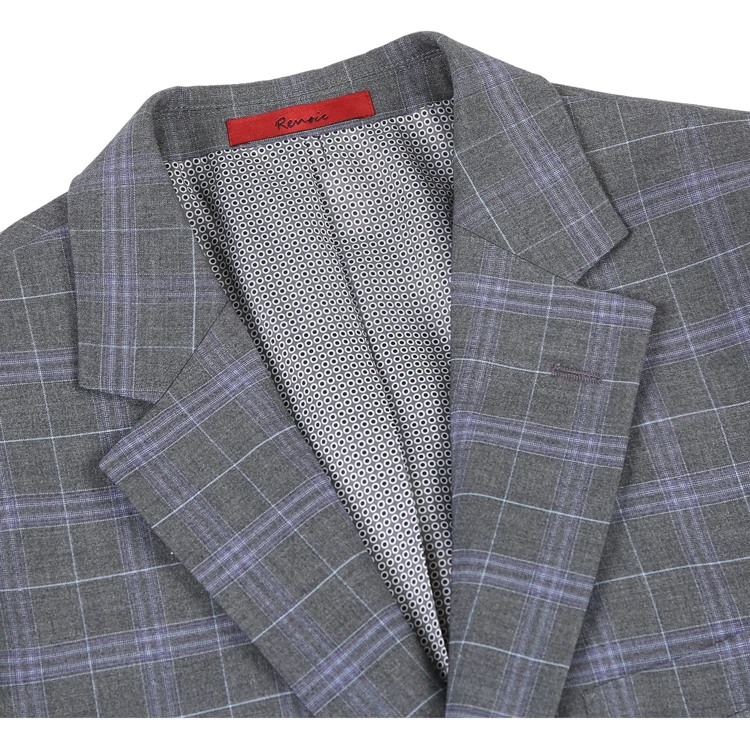 293-25 Men's Classic Fit Checked Suits sold by Alberto Nardoni product image thumbnail 4