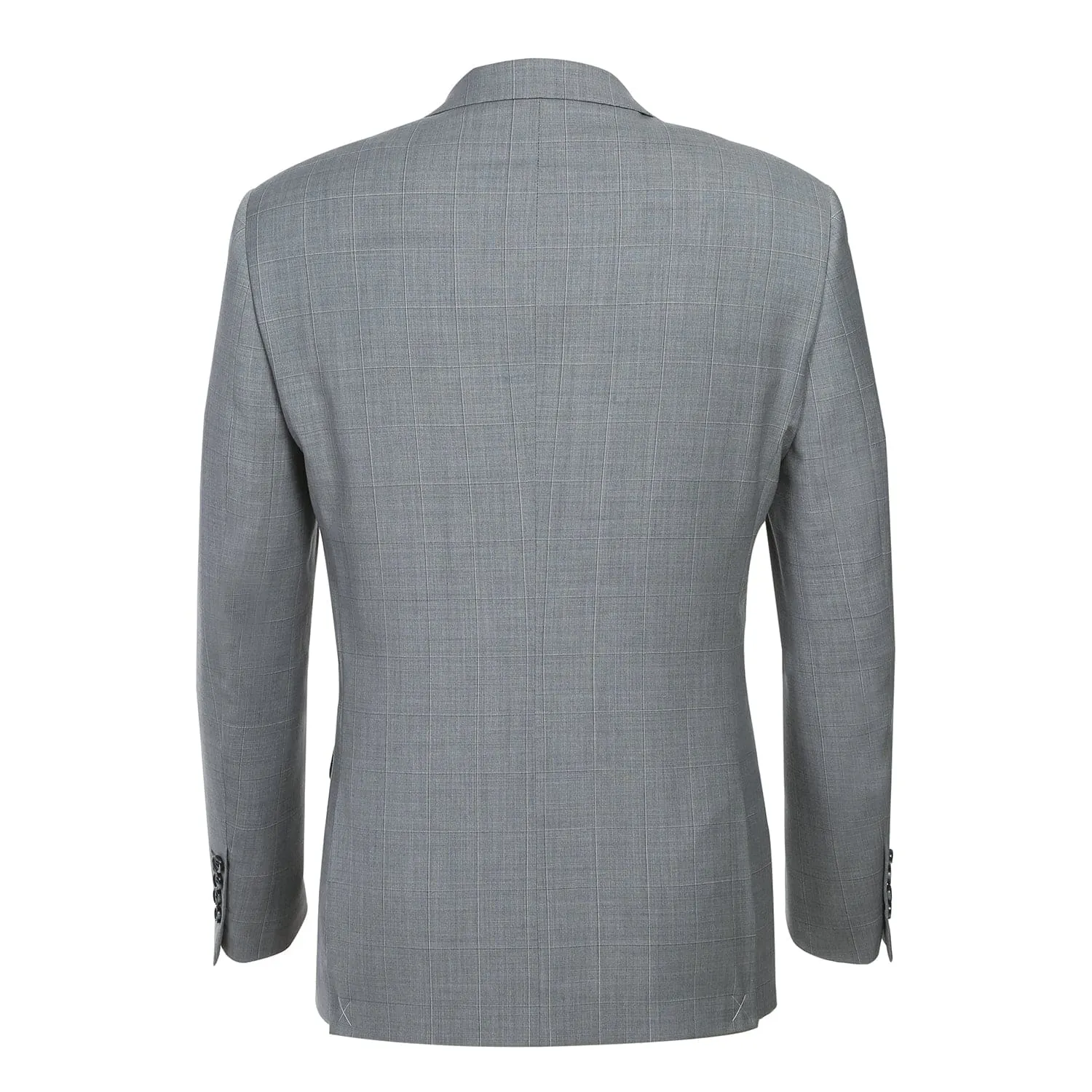 564-1 Men's Classic Fit Wool Blend Stretch Checked Suit sold by Alberto Nardoni product image thumbnail 2