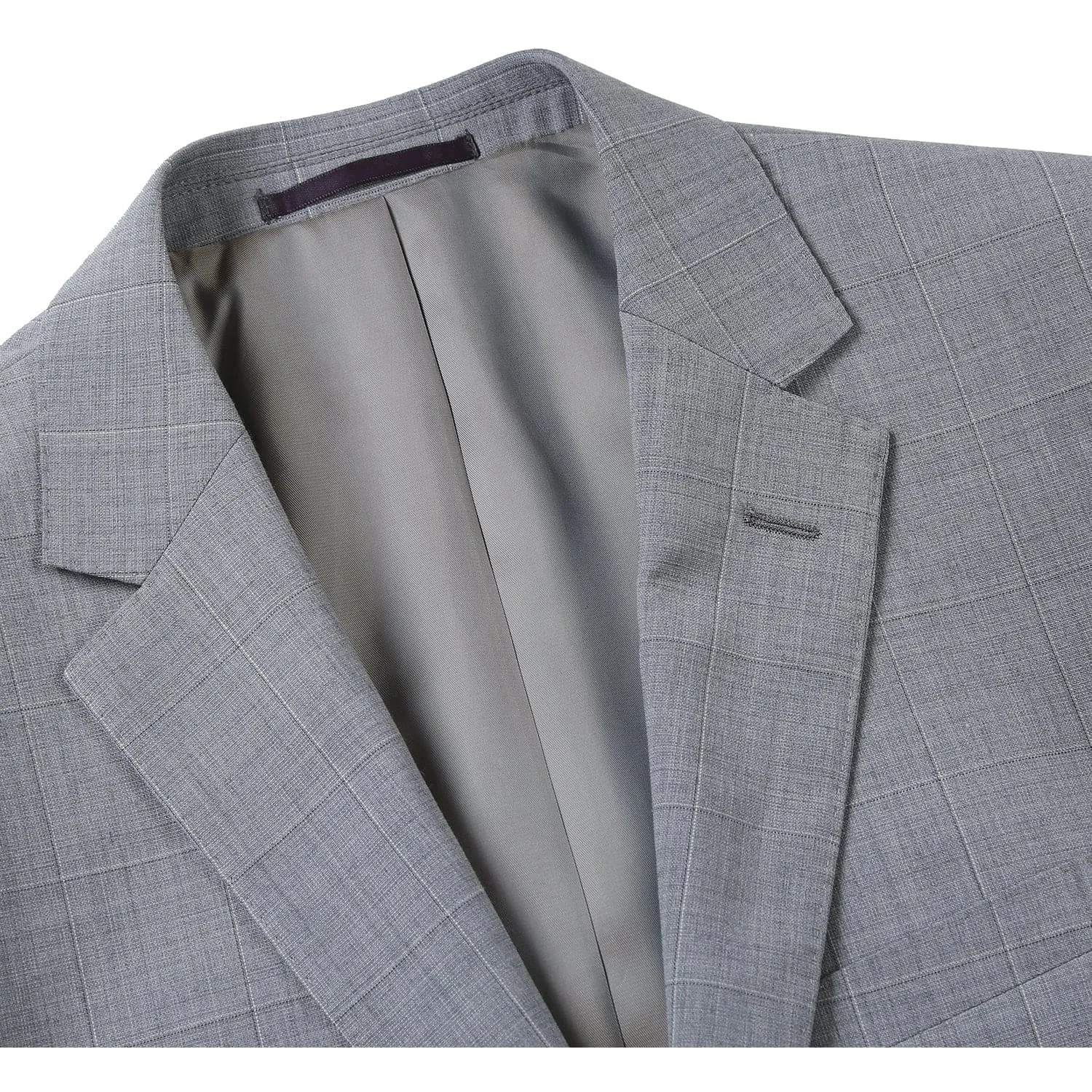 564-1 Men's Classic Fit Wool Blend Stretch Checked Suit sold by Alberto Nardoni product image thumbnail 3