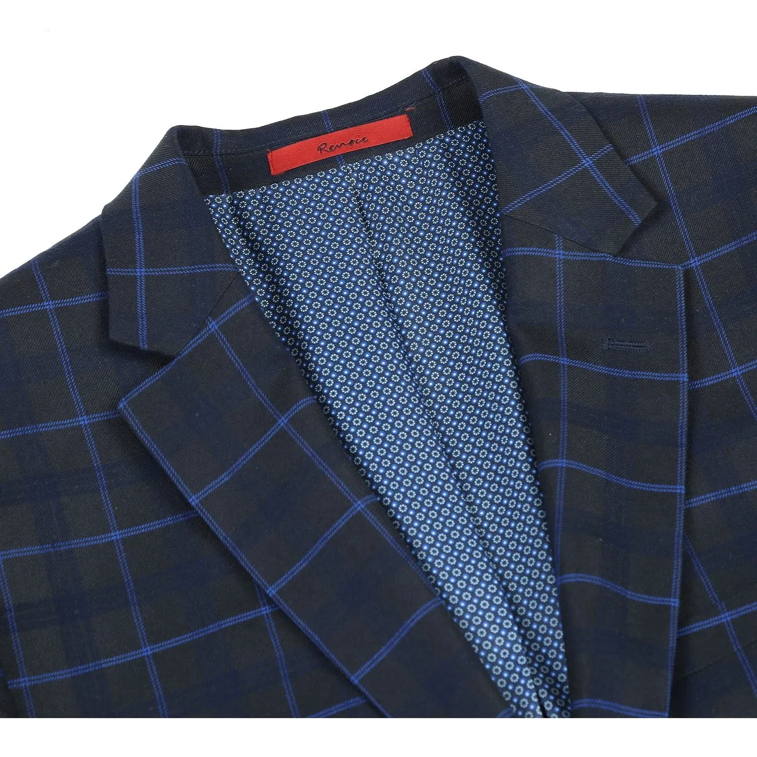 293-27 Men's Classic Fit Checked Suits sold by Alberto Nardoni product image thumbnail 4