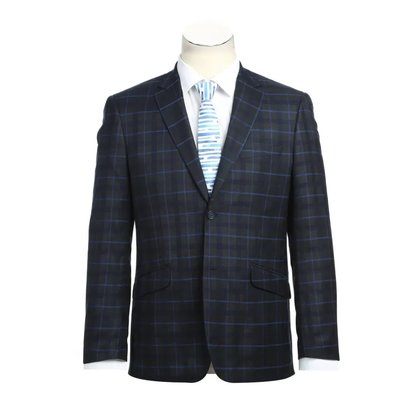 293-27 Men's Classic Fit Checked Suits sold by Alberto Nardoni