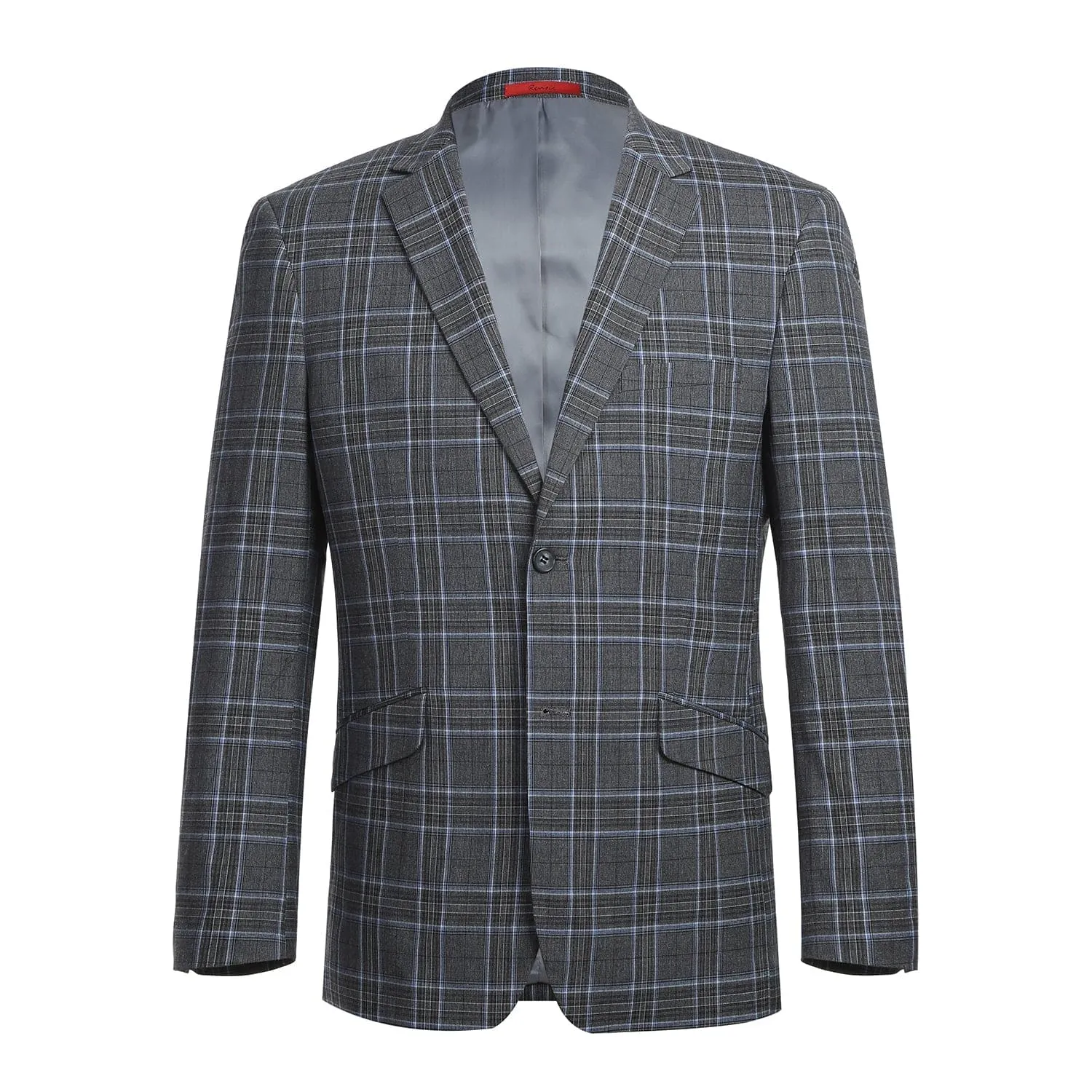 293-28 Men's Slim Fit Checked Suits sold by Alberto Nardoni product image thumbnail 2