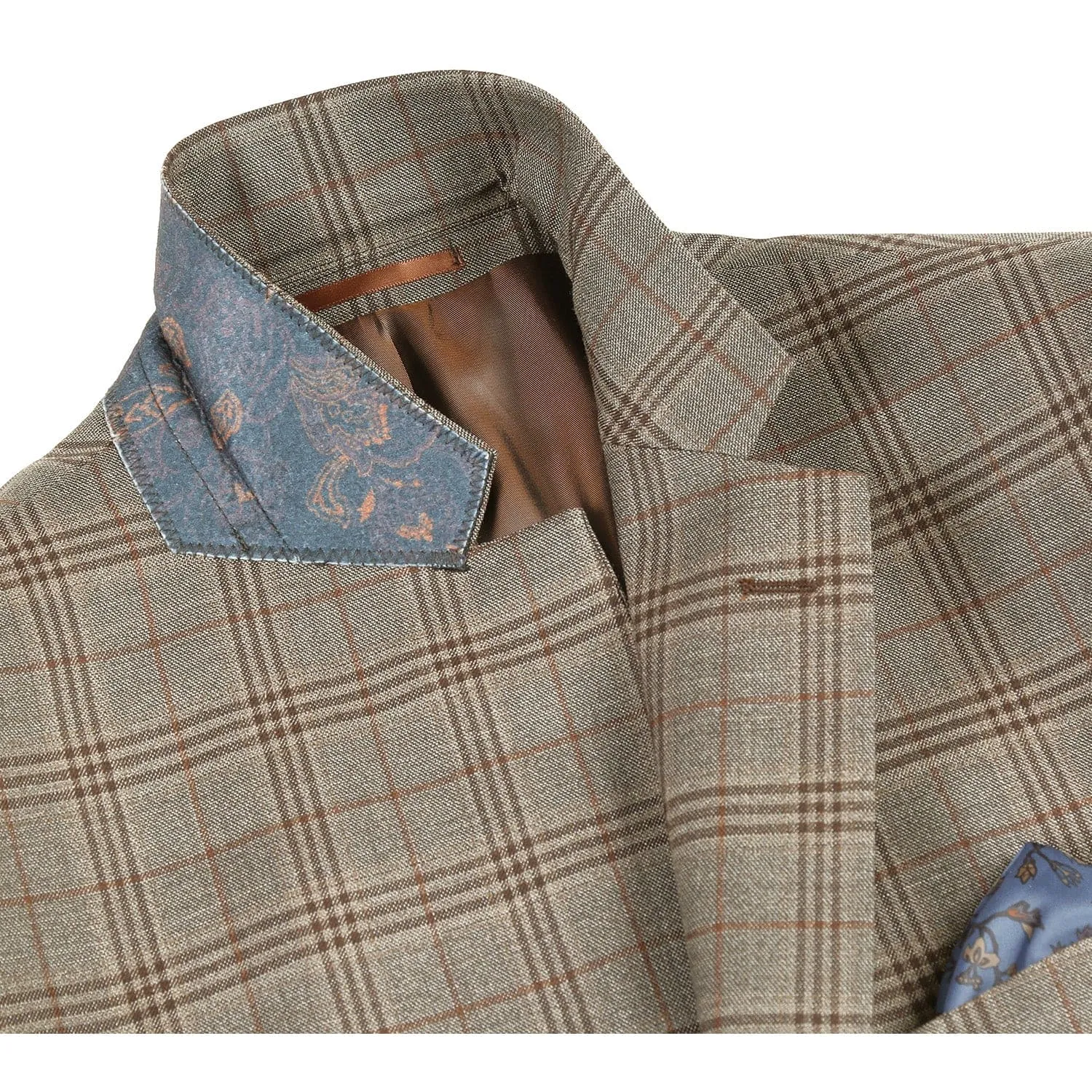 563-12 Men's Slim Fit Wool Checked Suits sold by Alberto Nardoni product image thumbnail 4