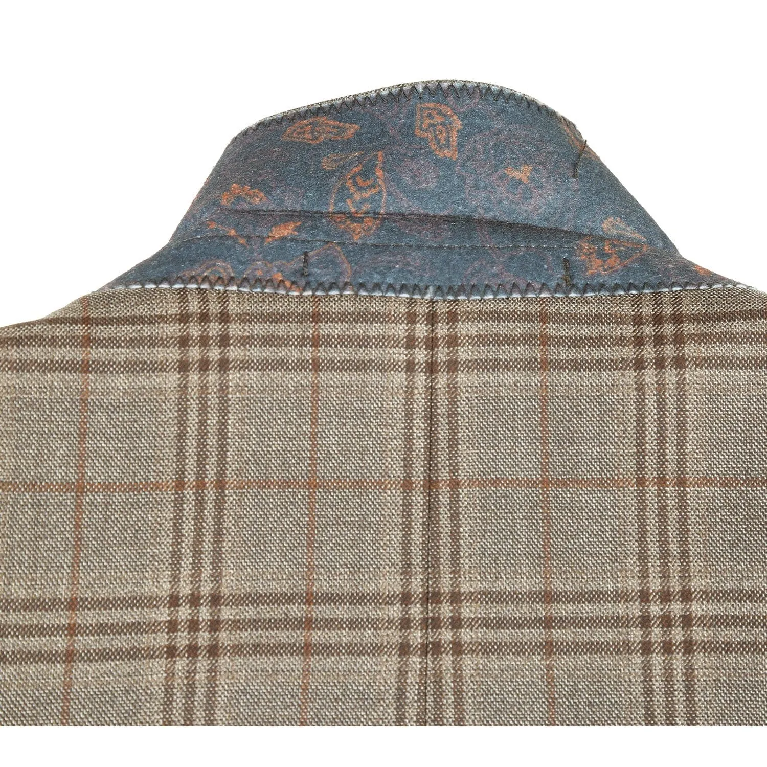 563-12 Men's Slim Fit Wool Checked Suits sold by Alberto Nardoni product image thumbnail 5