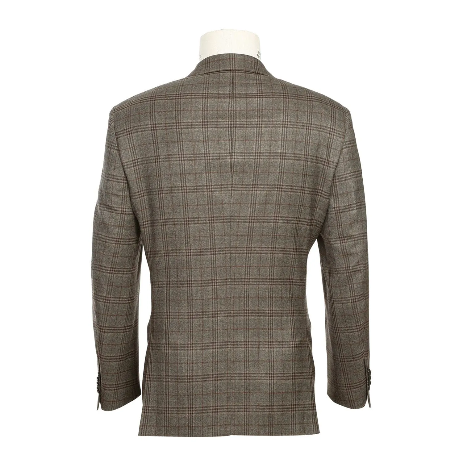 563-12 Men's Slim Fit Wool Checked Suits sold by Alberto Nardoni product image thumbnail 2