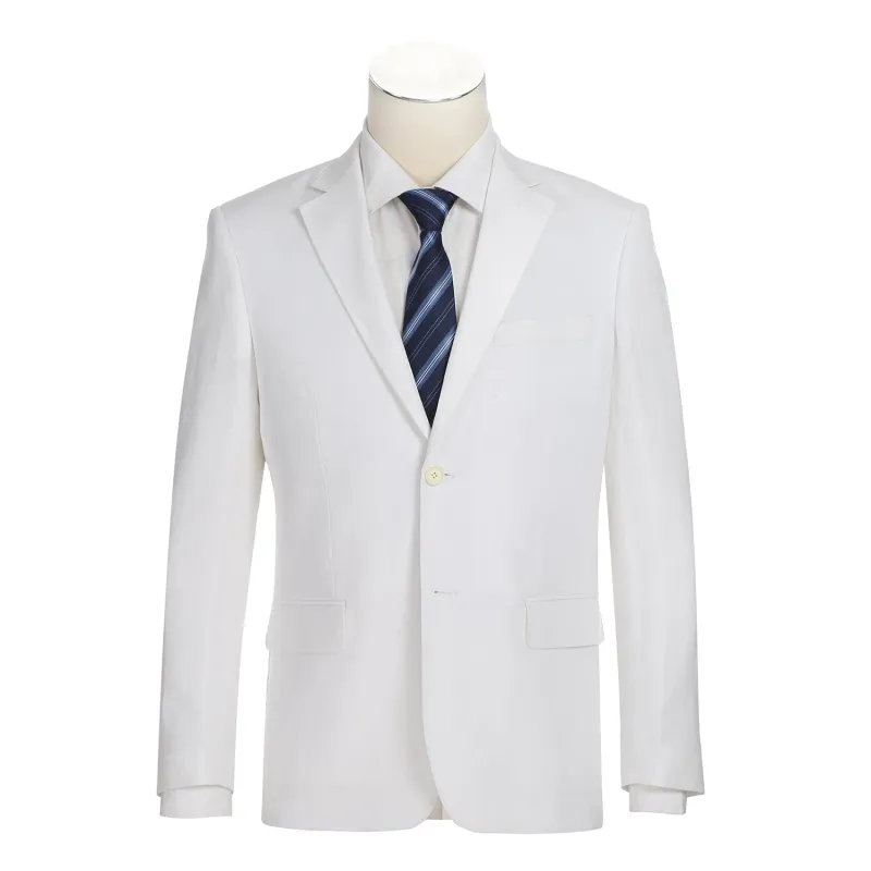 611-2 Men's New Slim Fit Checked Linen Suits sold by Alberto Nardoni