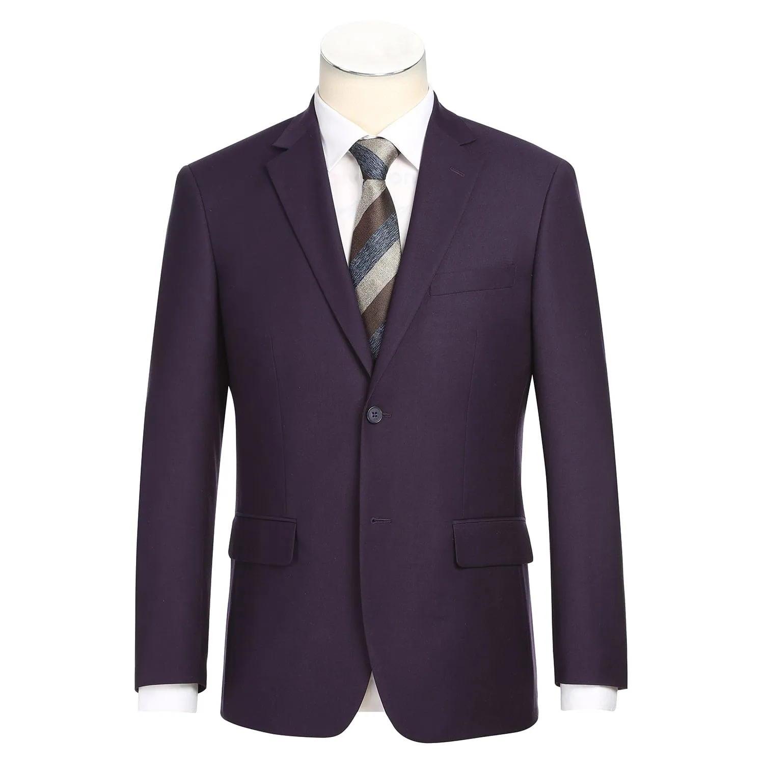 201-14 Men's 2-Piece New Slim Fit Single Breasted Notch Lapel Suit sold by Alberto Nardoni