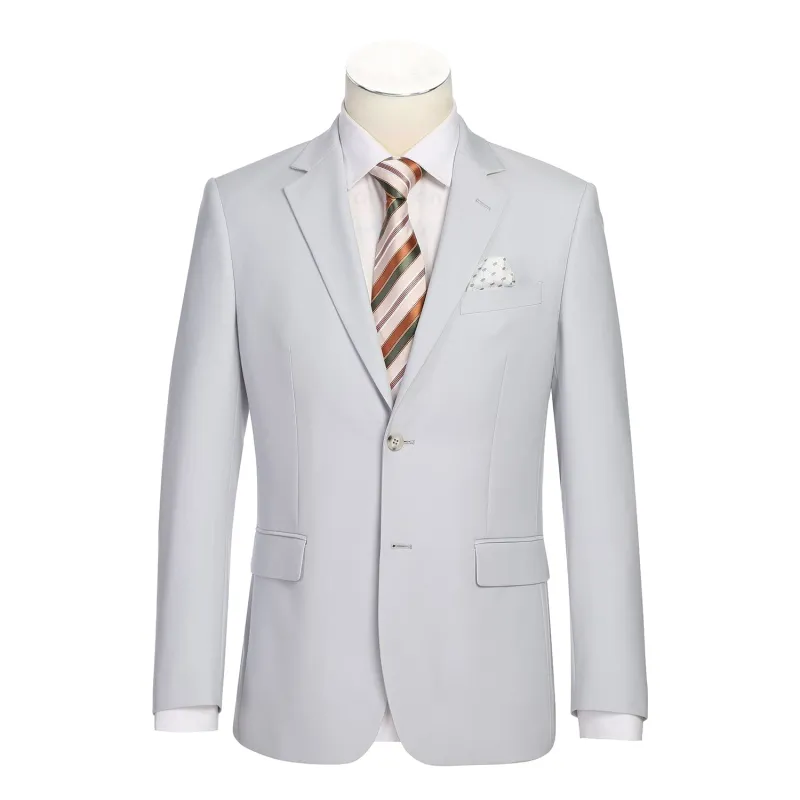 201-15 Men's 2-Piece New Slim Fit Single Breasted Notch Lapel Suit sold by Alberto Nardoni