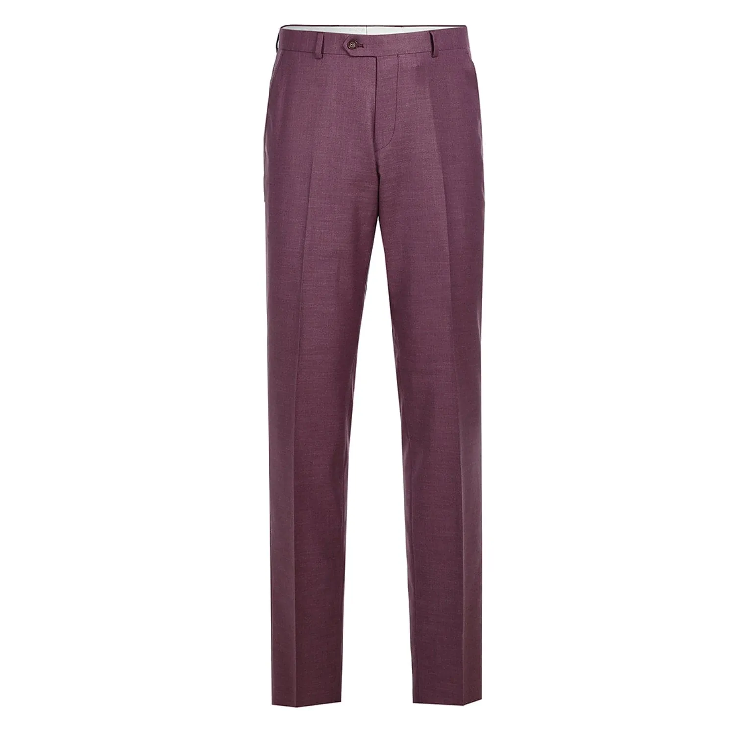 293-16 Men's Slim Fit Notch Lapels Berry Solid Suits sold by Alberto Nardoni product image thumbnail 2