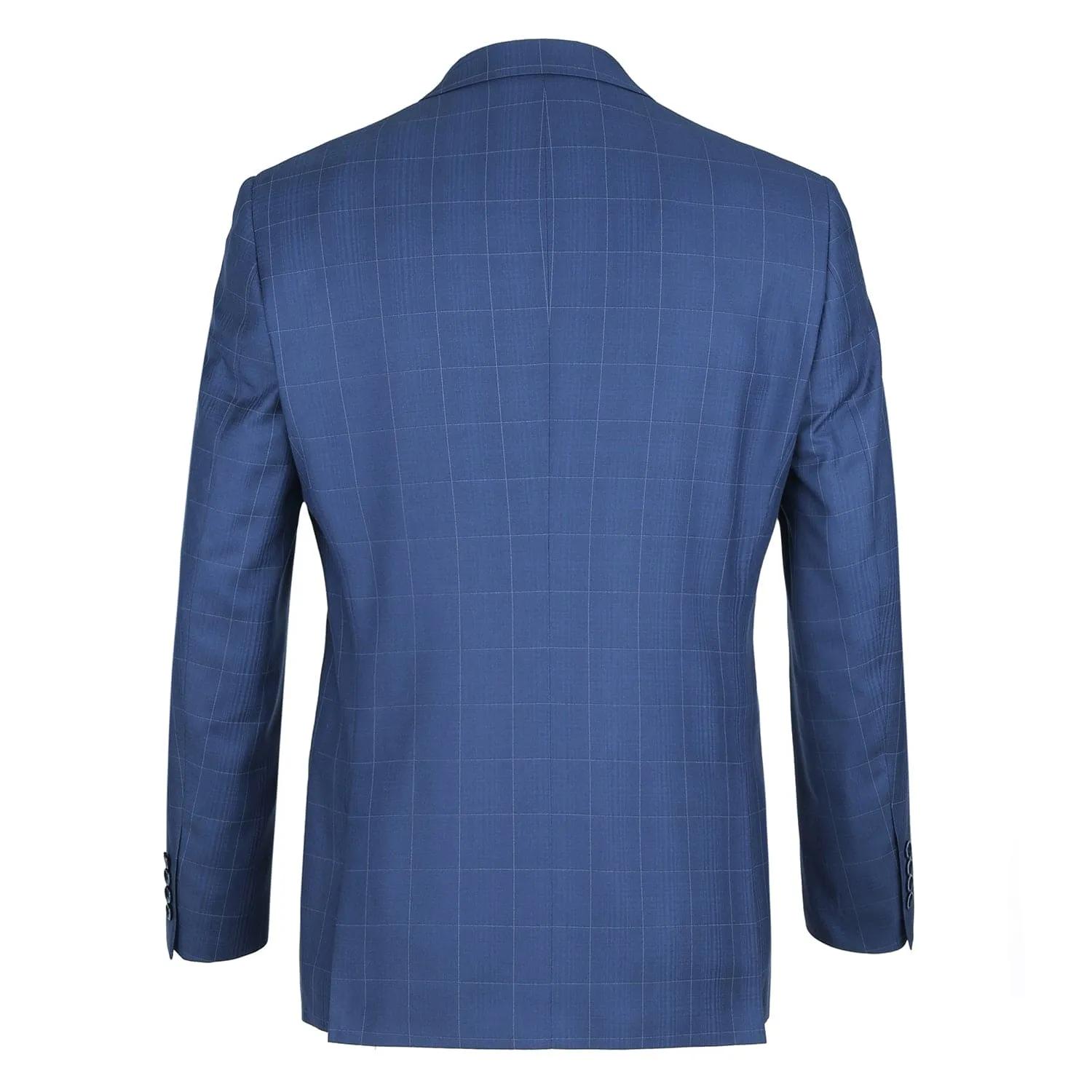 291-20 Men's Slim Fit 2-Piece Single Breasted Check Dress Suit sold by Alberto Nardoni product image thumbnail 3