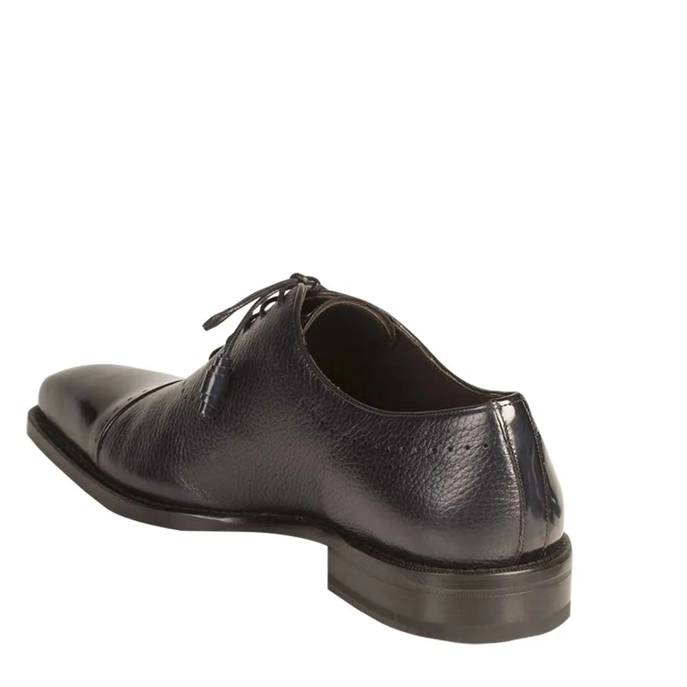 Mens Mezlan Postdam Calfskin Oxford Dress Shoe in Navy sold by Alberto Nardoni product image thumbnail 3