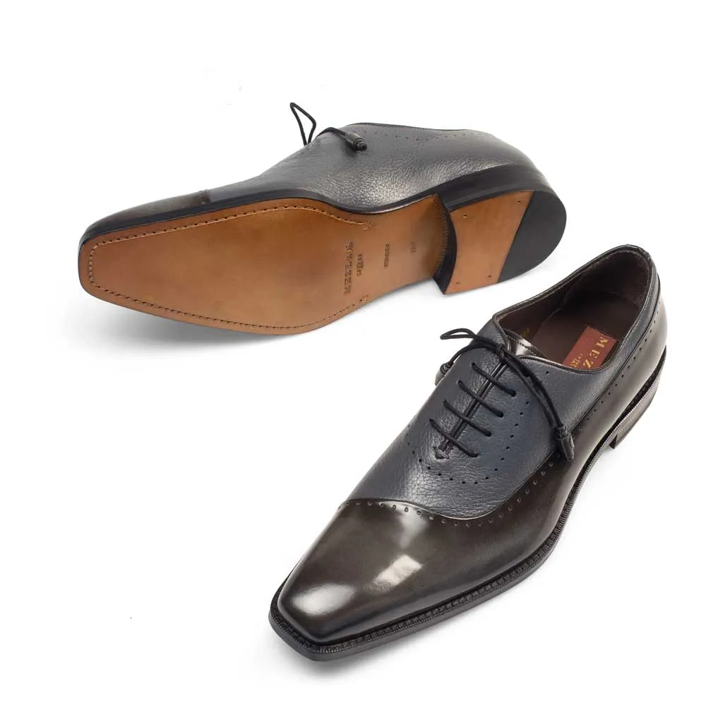 Mens Mezlan Postdam Calfskin Oxford Dress Shoe in Grey sold by Alberto Nardoni product image thumbnail 2