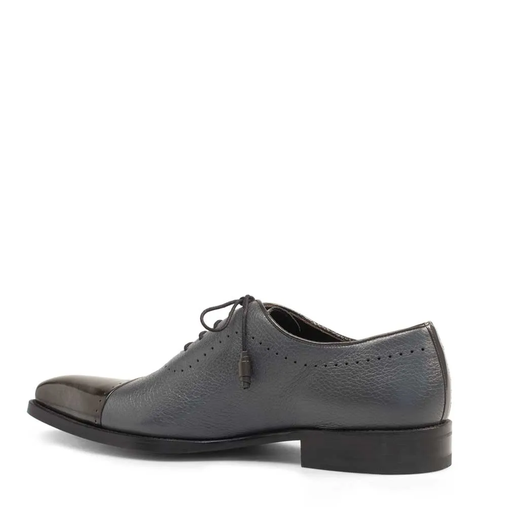 Mens Mezlan Postdam Calfskin Oxford Dress Shoe in Grey sold by Alberto Nardoni product image thumbnail 3