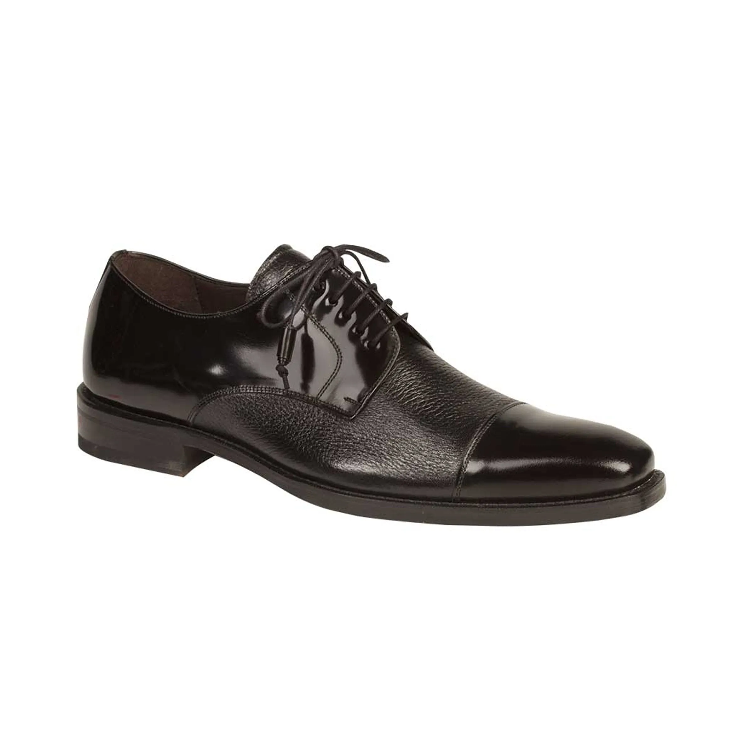 Mens Mezlan Soka Classic Cap Toe Dress Shoe in Black sold by Alberto Nardoni