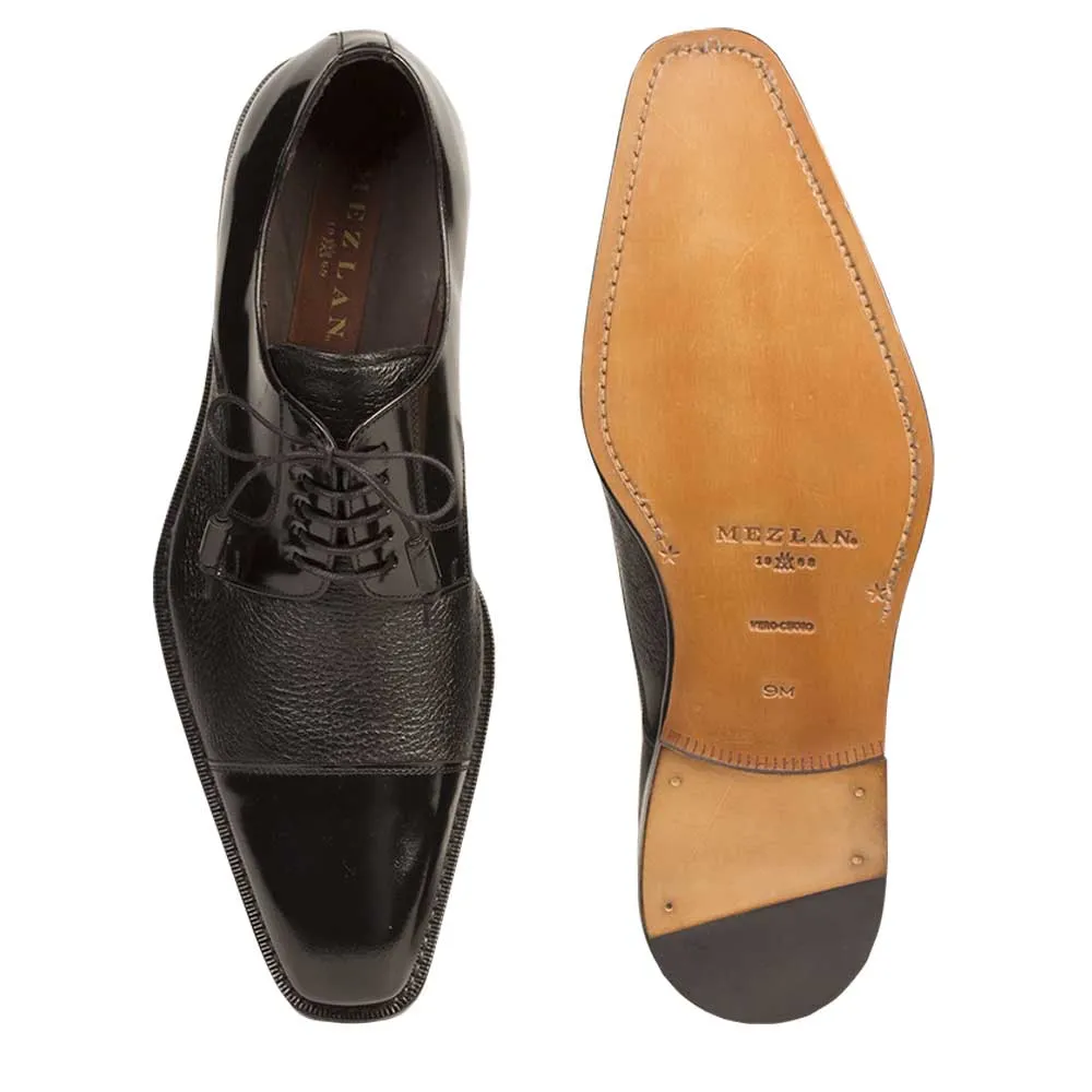 Mens Mezlan Soka Classic Cap Toe Dress Shoe in Black sold by Alberto Nardoni product image thumbnail 2