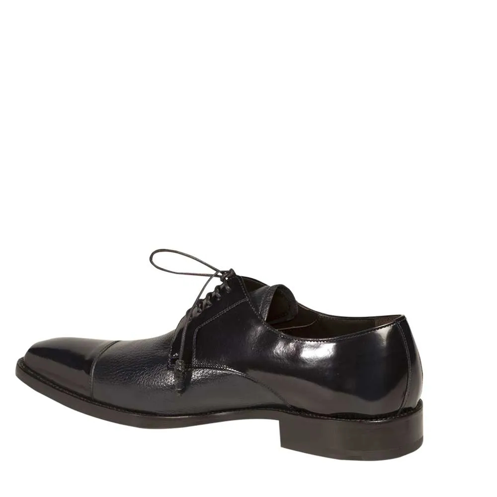 Mens Mezlan Soka Classic Cap Toe Dress Shoe in Navy sold by Alberto Nardoni product image thumbnail 3