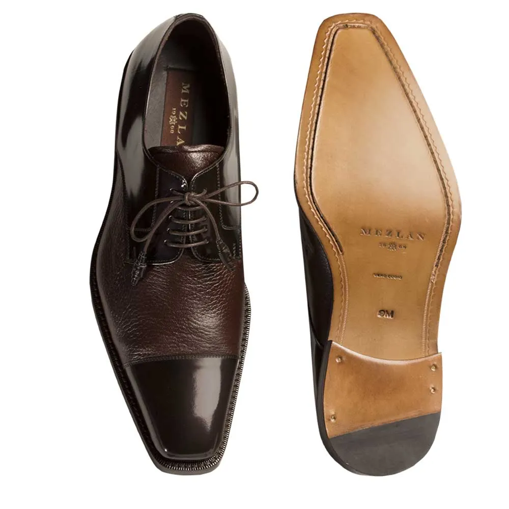 Mens Mezlan Soka Classic Cap Toe Dress Shoe in Brown sold by Alberto Nardoni product image thumbnail 2