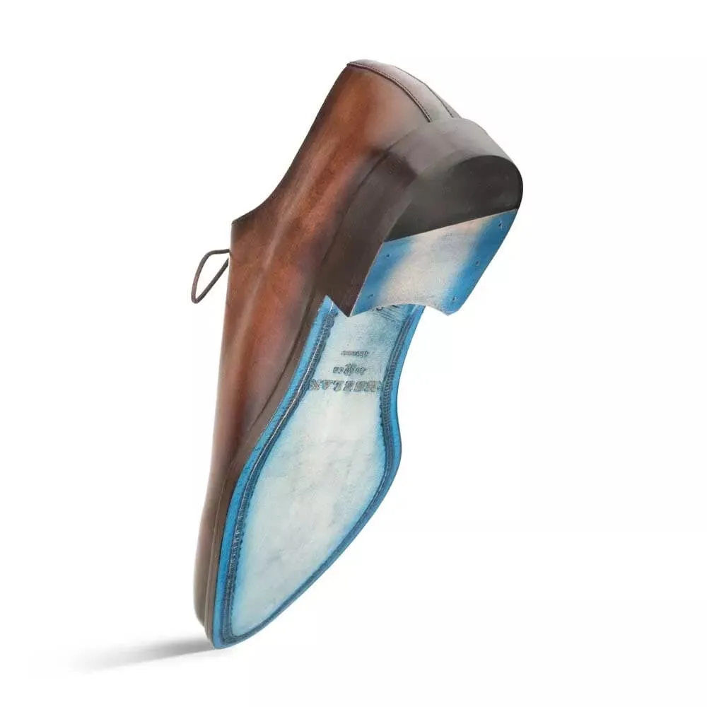 Mezlan Enterprise Brown Calfskin Men’s Plain Toe Shoe sold by Alberto Nardoni product image thumbnail 4