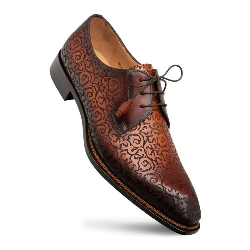 Lontani Lace Up Cognac/Rust By Mezlan Made in Spain Brand made by Alberto Nardoni