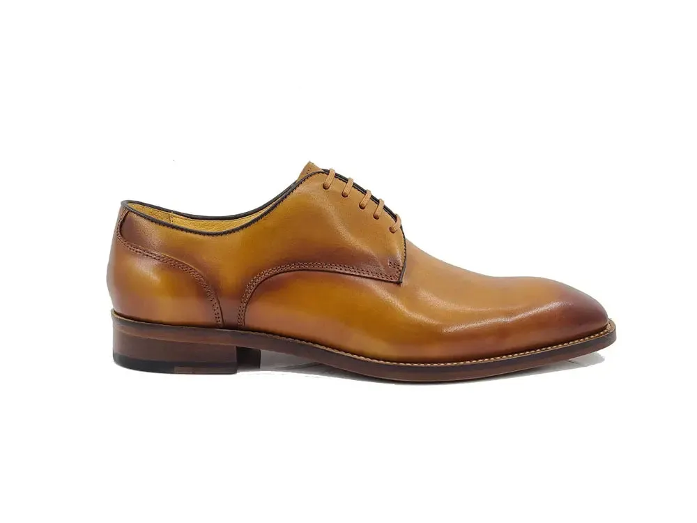 Carrucci Leather Sole Plain Toe Burnished Blucher sold by Alberto Nardoni product image thumbnail 2