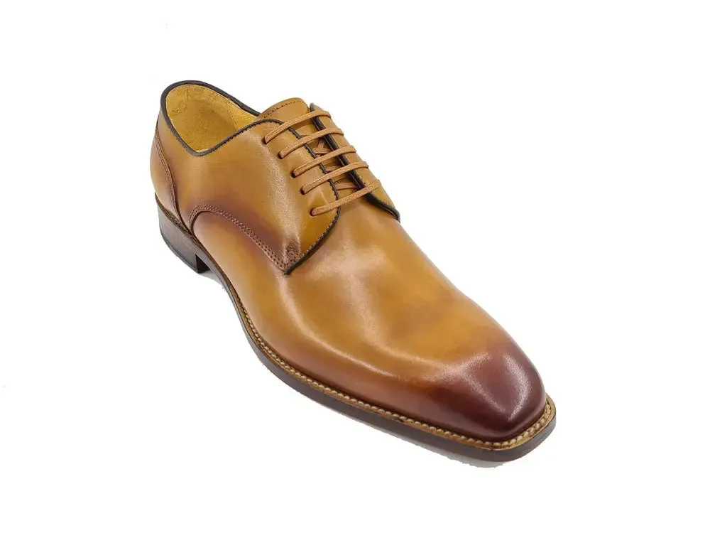 Carrucci Leather Sole Plain Toe Burnished Blucher sold by Alberto Nardoni product image thumbnail 3