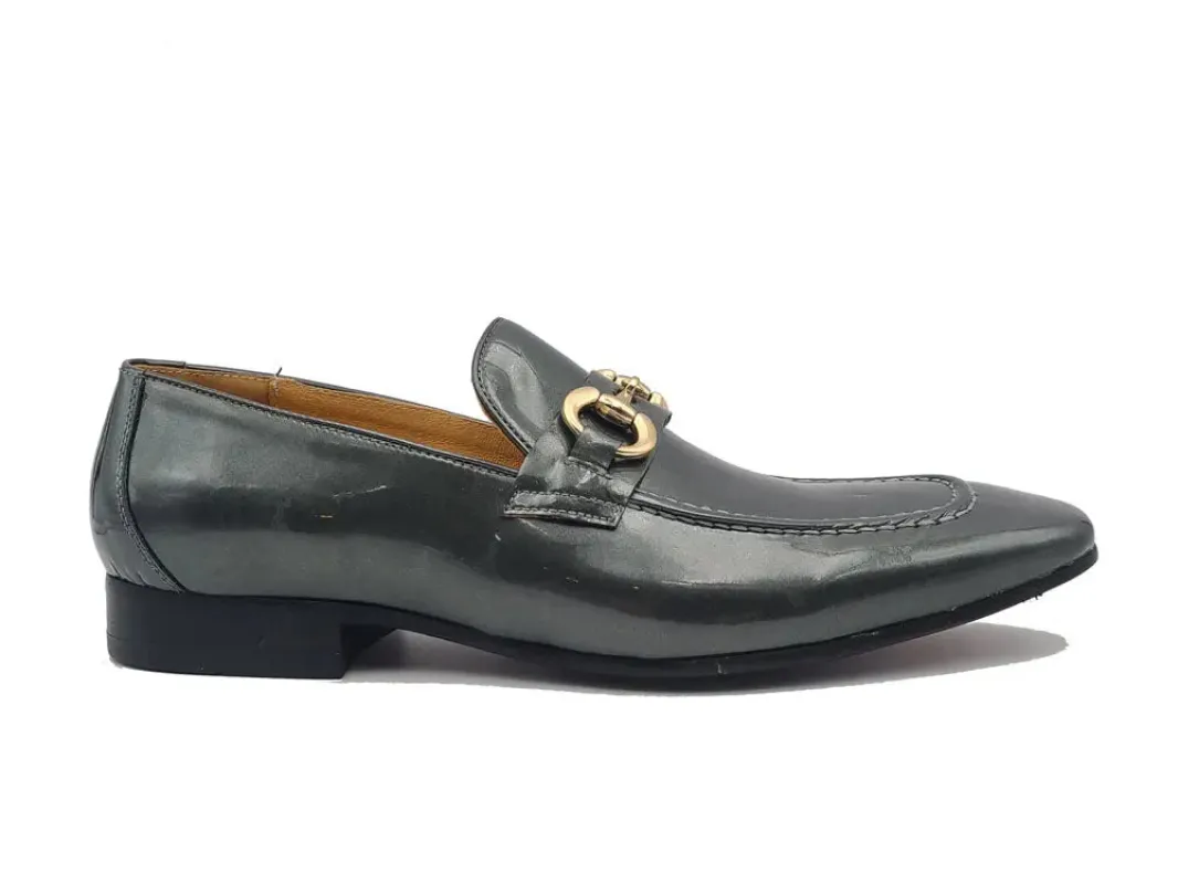 Menâ€™s Patent Leather Horsebit Loafers â€“ Sleek Slip-On Dress Shoes sold by Alberto Nardoni