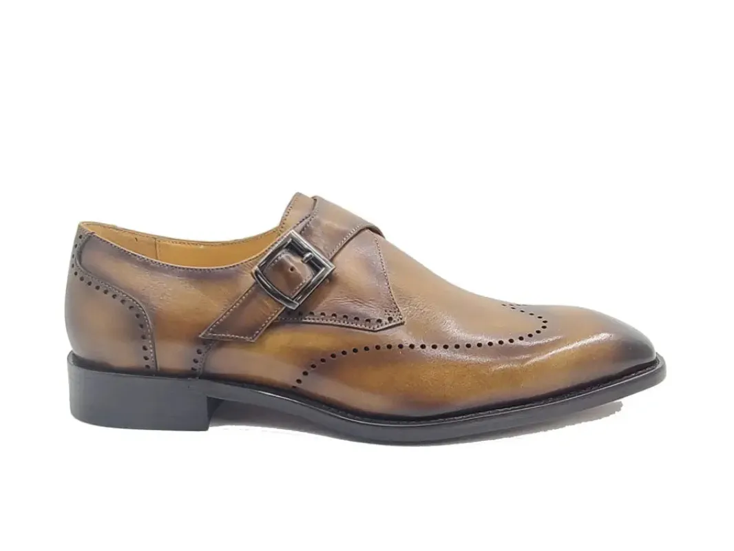 Classic Calfskin Leather Monk Loafer sold by Alberto Nardoni