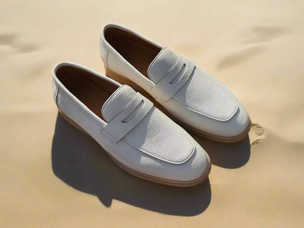 Tumble Calfskin Penny Loafer sold by Alberto Nardoni