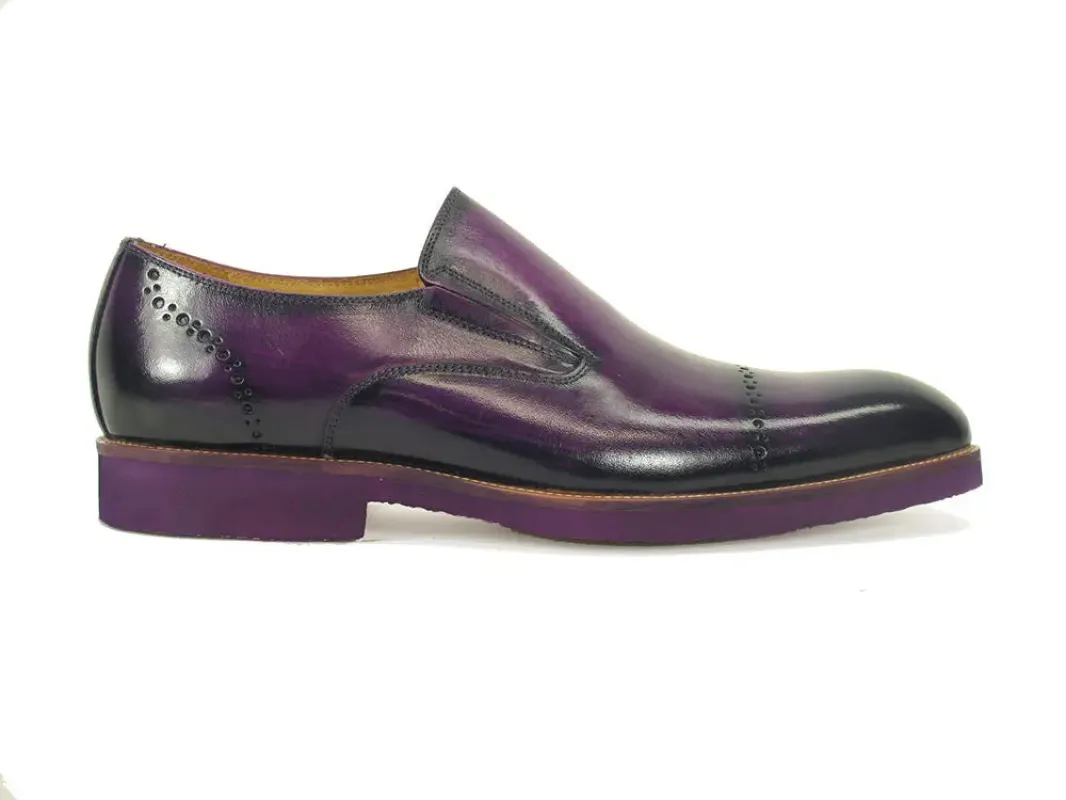 Chic Patina Finish Calfskin Slip-on sold by Alberto Nardoni