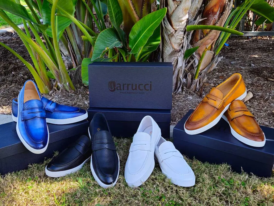 Gorgeous Patina Burnished Penny Loafer Sneaker sold by Alberto Nardoni