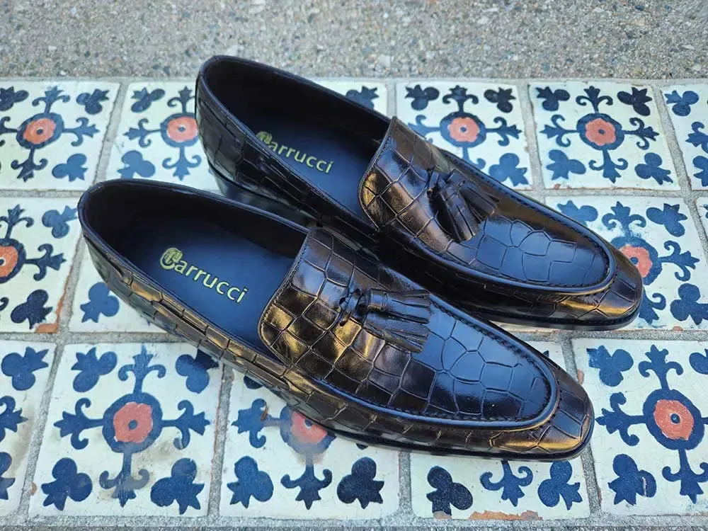 Tassel Loafer With Gator Print sold by Alberto Nardoni product image thumbnail 3