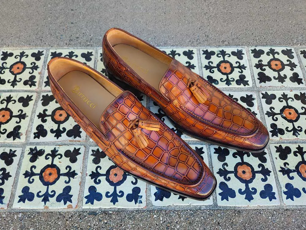 Tassel Loafer With Gator Print sold by Alberto Nardoni product image thumbnail 5