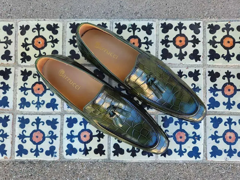 Tassel Loafer With Gator Print sold by Alberto Nardoni product image thumbnail 2
